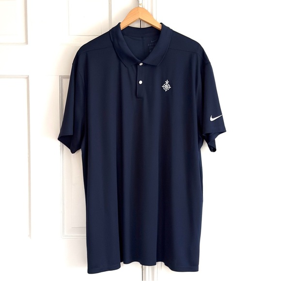 Nike Men's Dark Blue Dri-Fit Polo Shirt - Picture 1 of 5